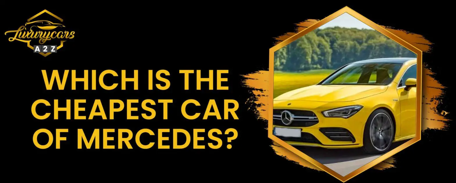 Qual é o carro Mercedes mais barato?